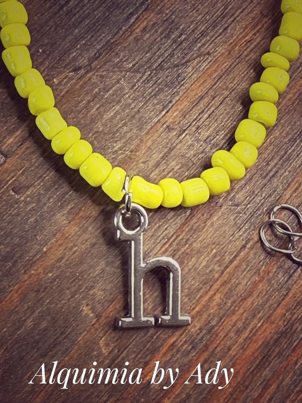 Y2K nostalgia + beaded Silver initial Necklace + back to school 🏫